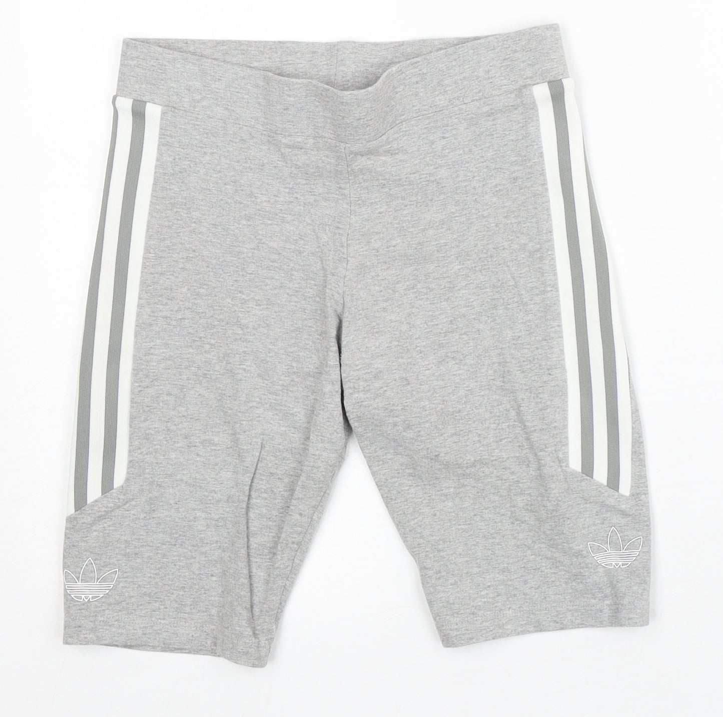 Addias Womens Grey  Cotton Athletic Shorts Size S L10 in Athletic  - logo