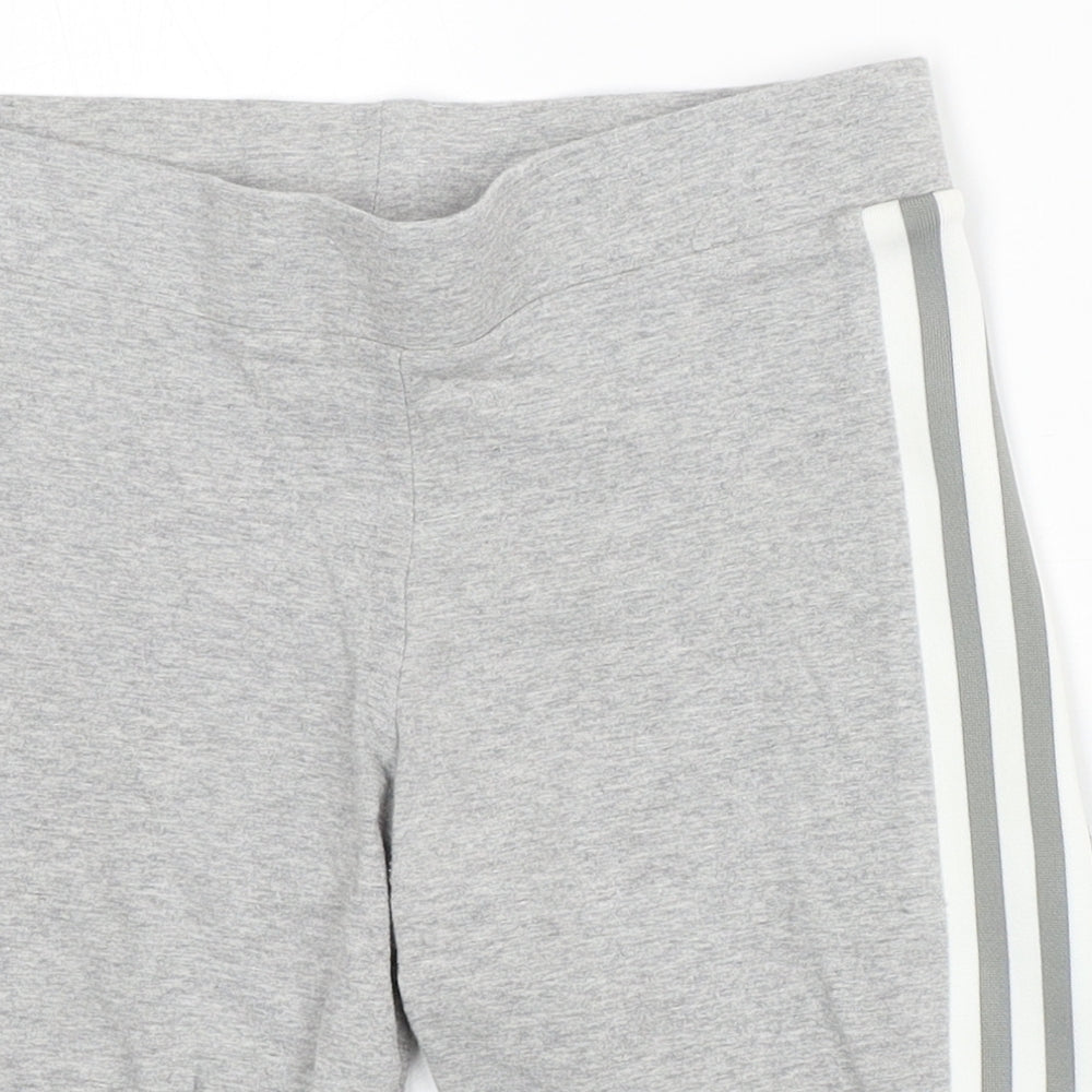 Addias Womens Grey  Cotton Athletic Shorts Size S L10 in Athletic  - logo