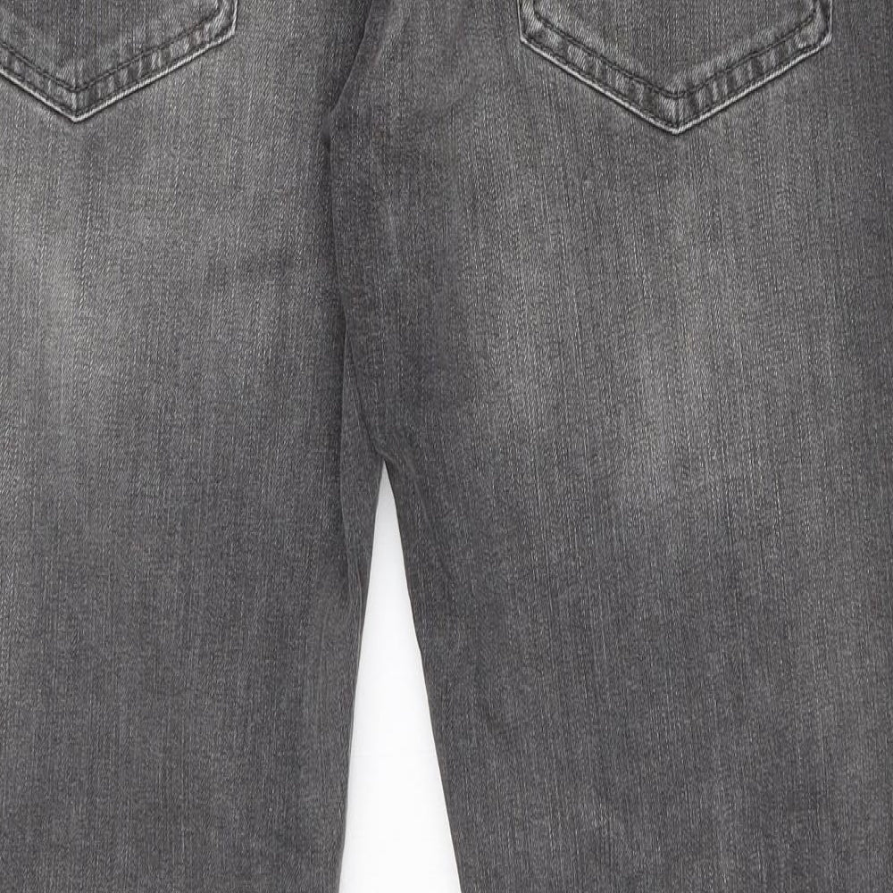 F&F Womens Grey  Cotton Skinny Jeans Size 36 L29 in Regular Zip