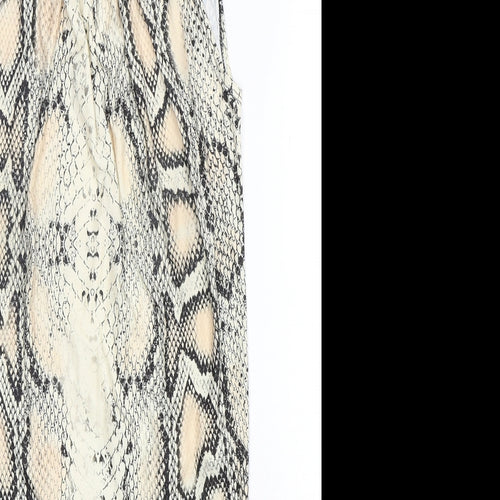Preworn Womens Multicoloured Animal Print Polyester Pencil Dress  One Size  Halter  - soft, summer