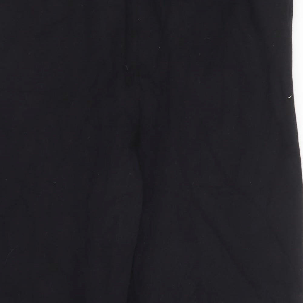 Hutson Harbour Womens Black  Cotton Jogger Trousers Size L L29 in Regular Drawstring