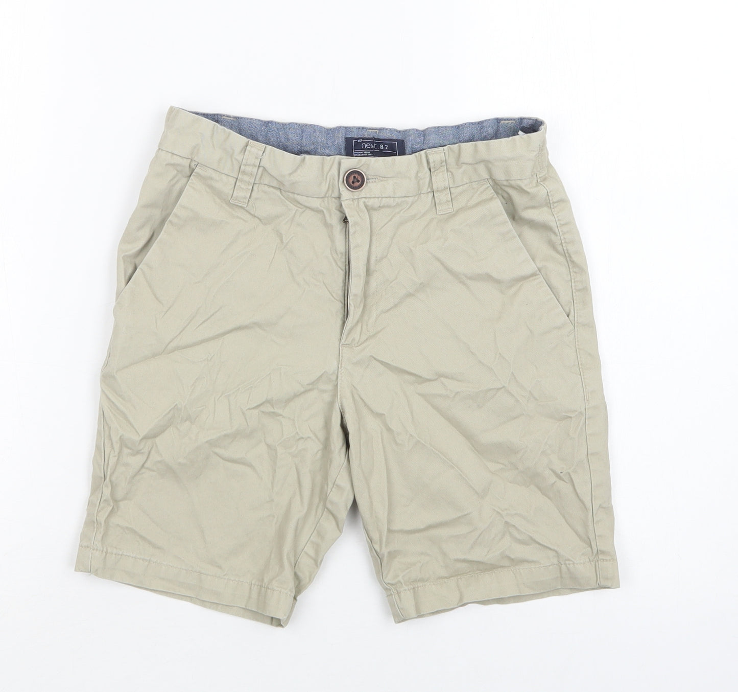NEXT Boys Beige  Cotton Chino Shorts Size 10 Years  Regular