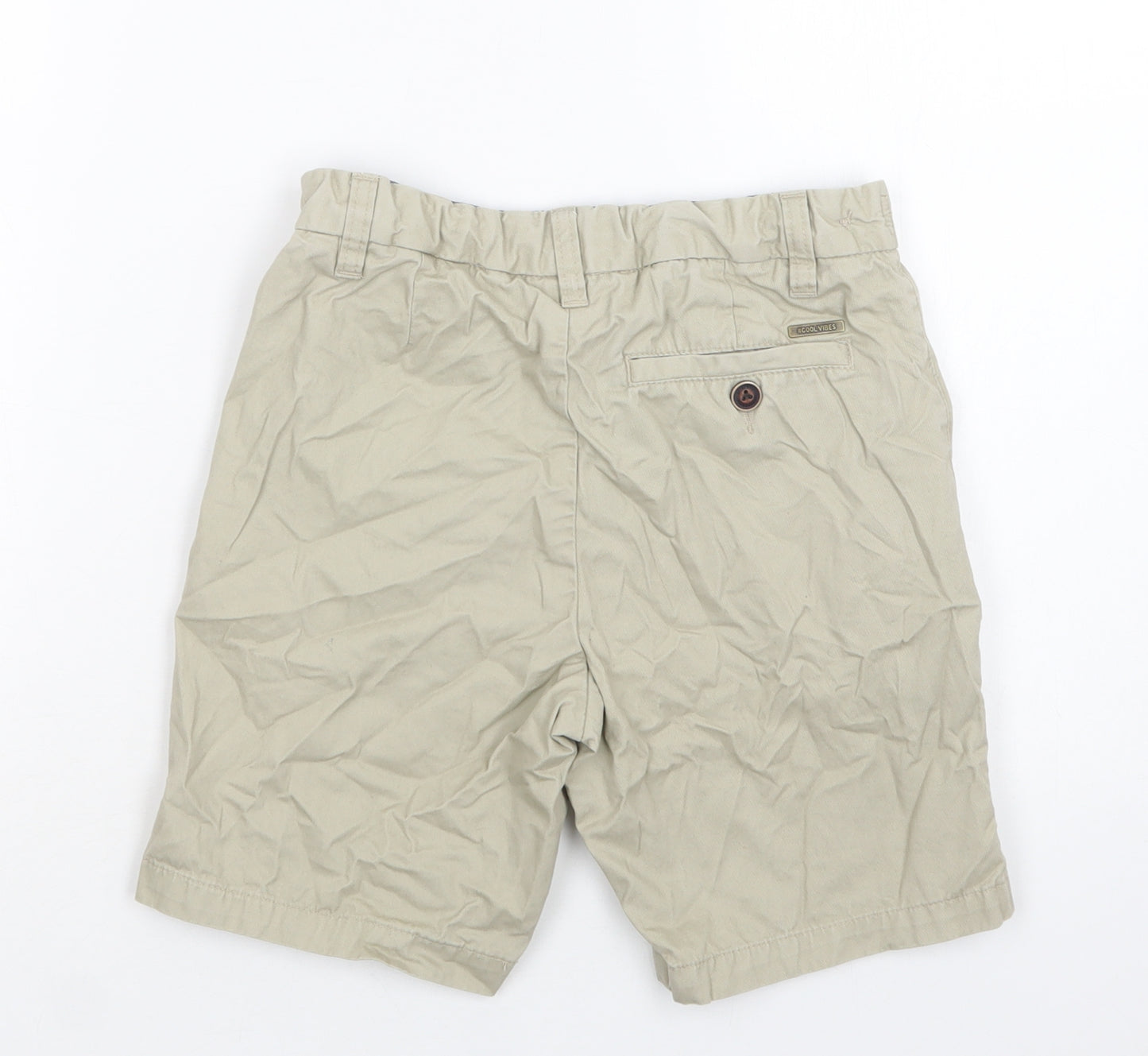 NEXT Boys Beige  Cotton Chino Shorts Size 10 Years  Regular