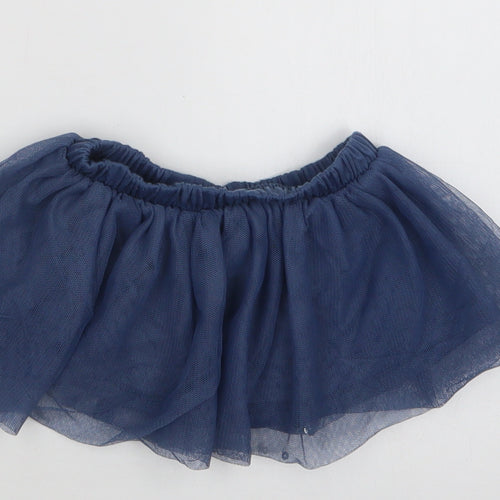 M&S Baby Blue  Polyester Skater Skirt Size 18-24 Months