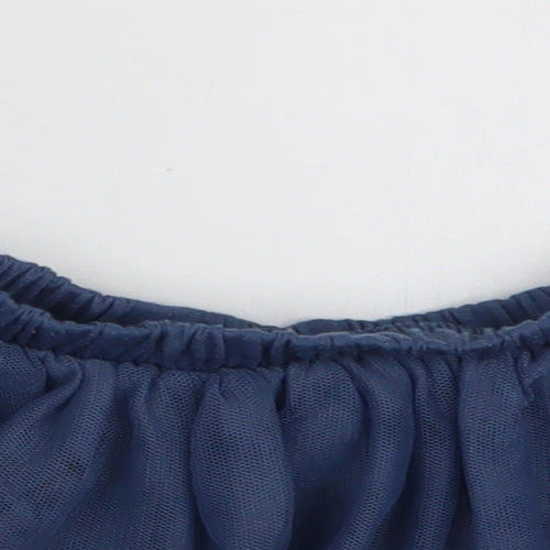 M&S Baby Blue  Polyester Skater Skirt Size 18-24 Months