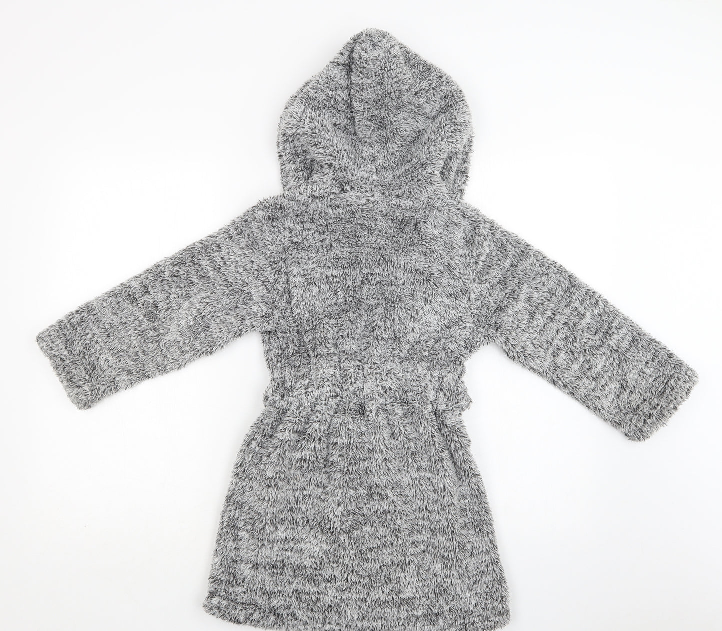 Nutmeg Boys Grey  Polyester  Robe Size 6-7 Years