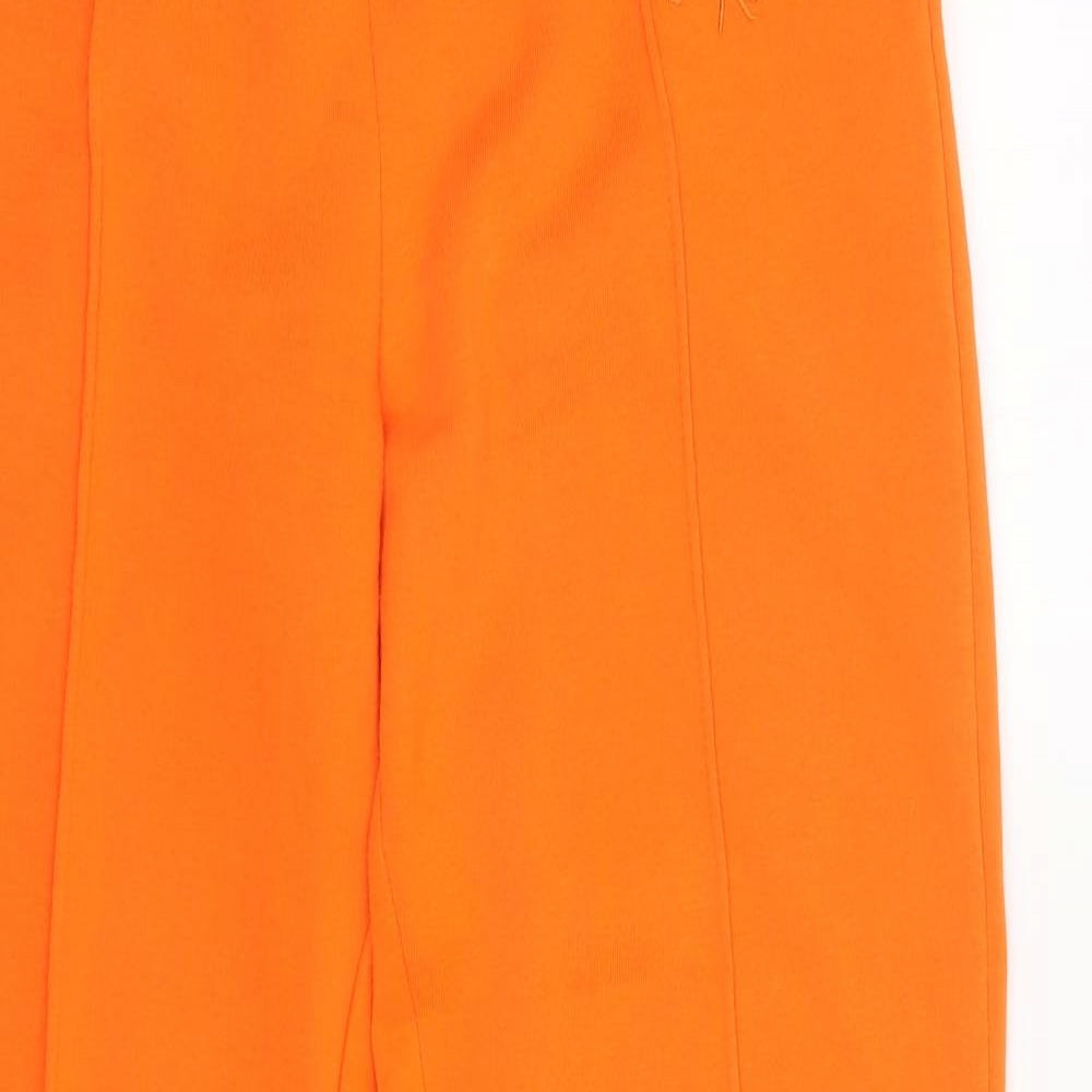 Primark Womens Orange  Cotton Jogger Trousers Size S L31 in Regular