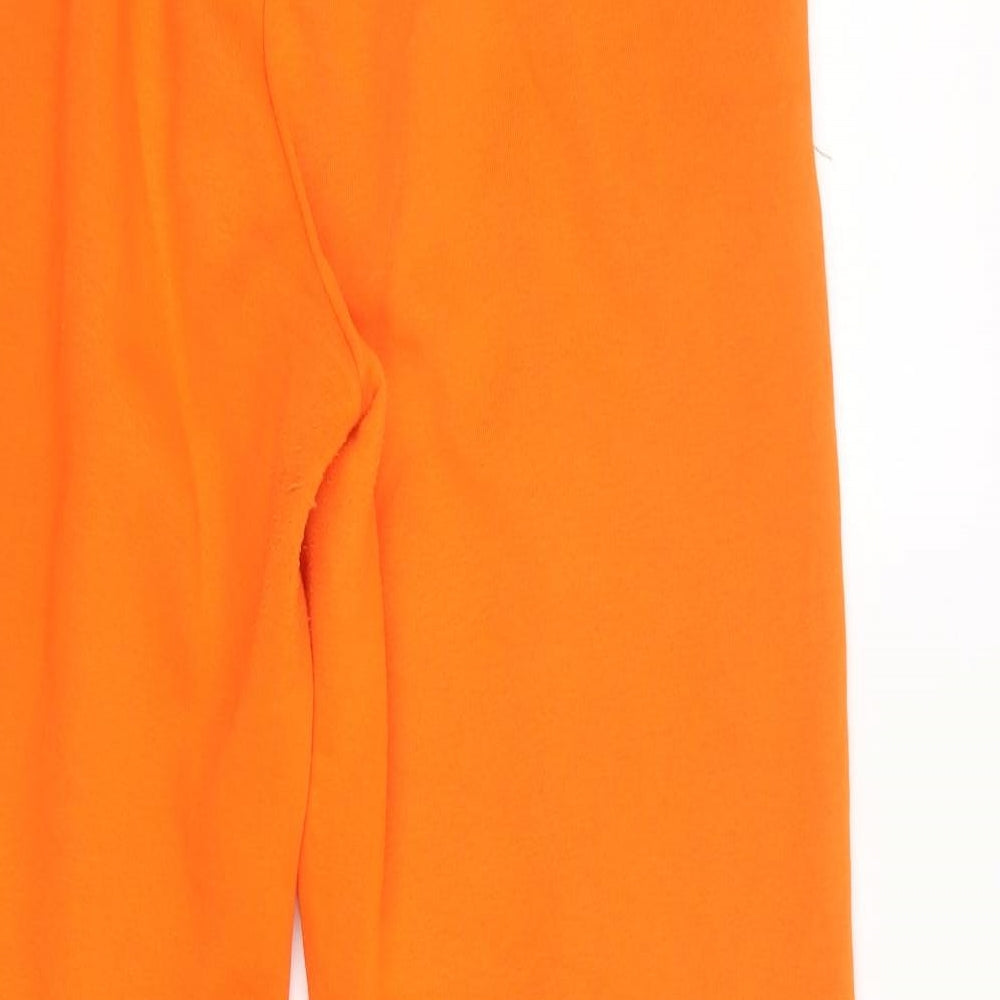 Primark Womens Orange  Cotton Jogger Trousers Size S L31 in Regular