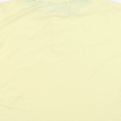 Hutson Harbour Mens Yellow    Polo Size S Collared Button