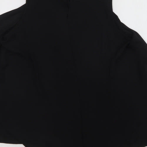 River Island Womens Black  Polyester Basic Blouse Size 10 Round Neck