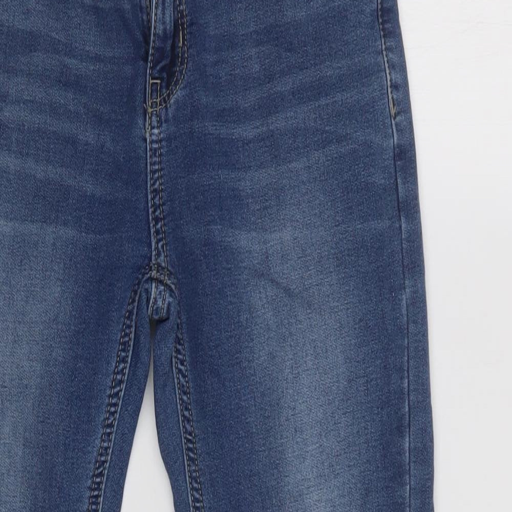 NEXT Girls Blue  Cotton Skinny Jeans Size 10 Years  Regular Button