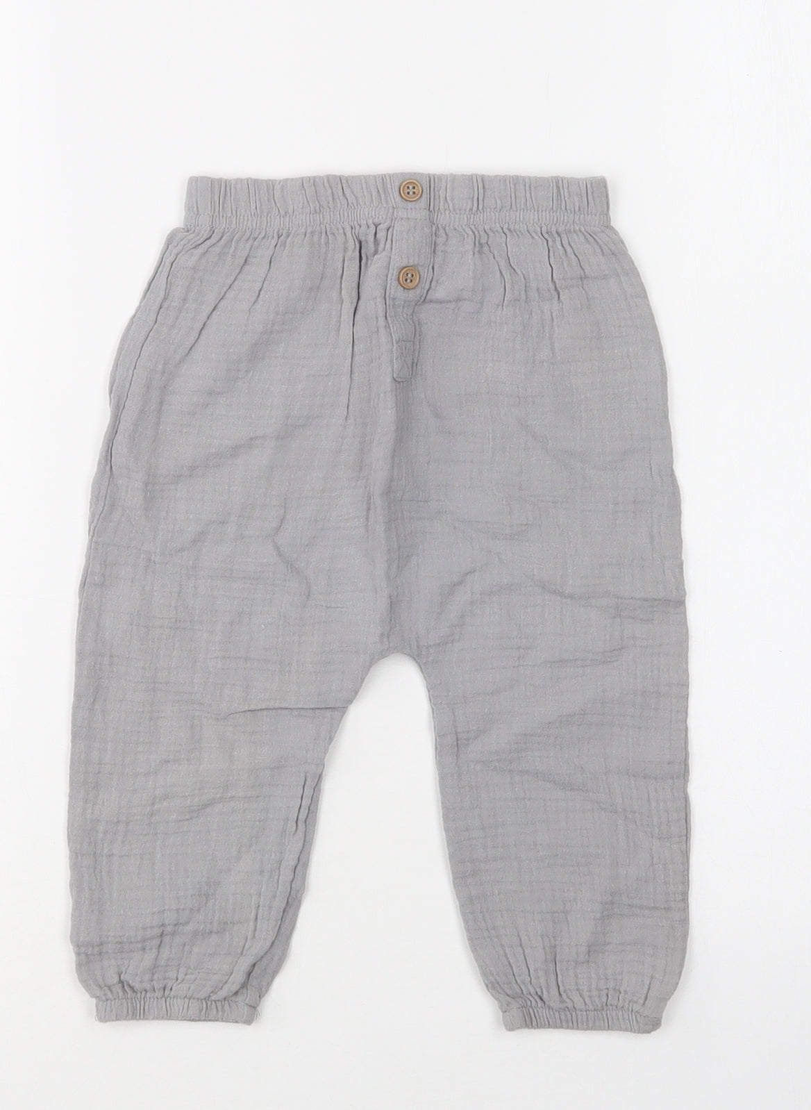 TU Baby Grey  Cotton Jogger Trousers Size 12-18 Months