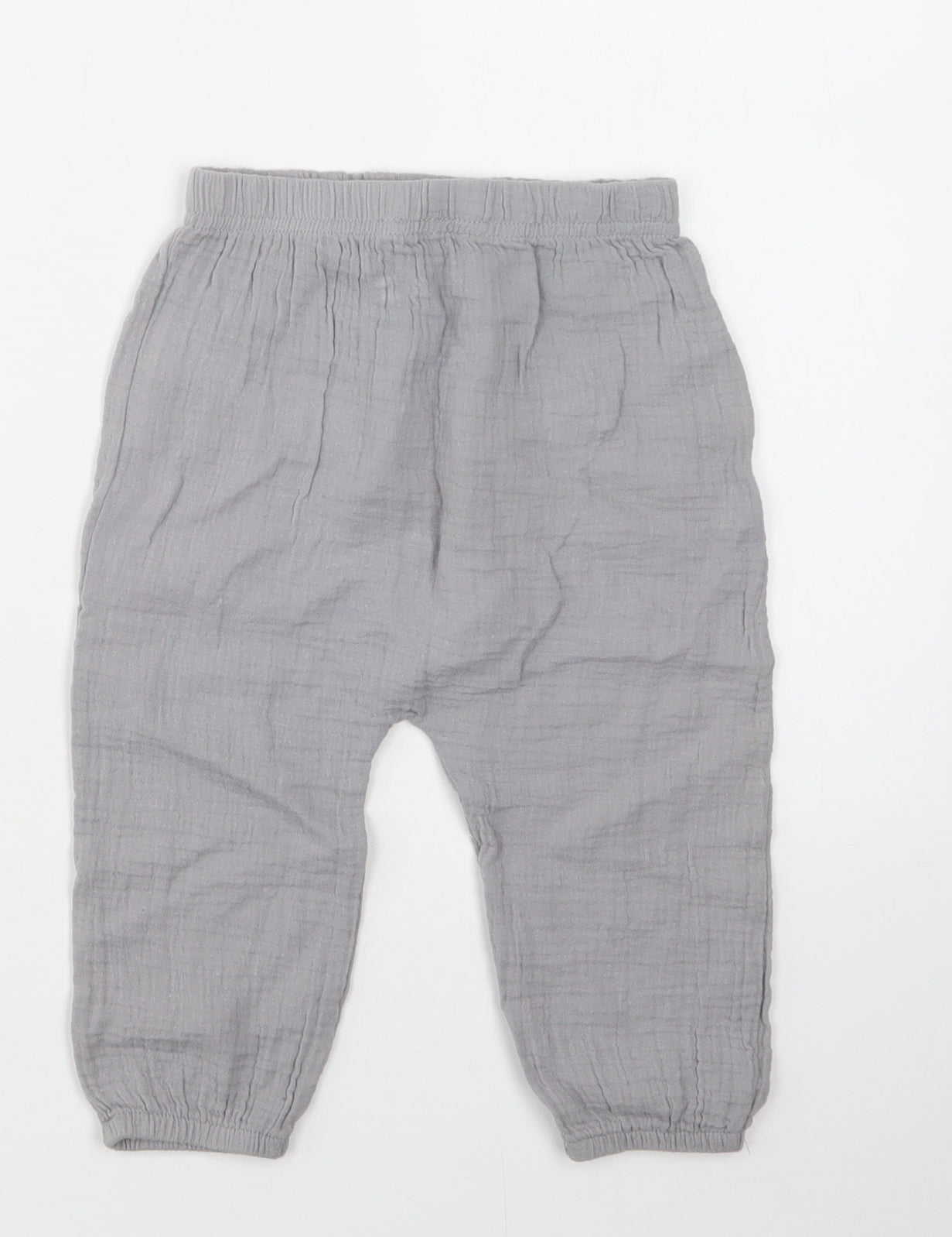 TU Baby Grey  Cotton Jogger Trousers Size 12-18 Months