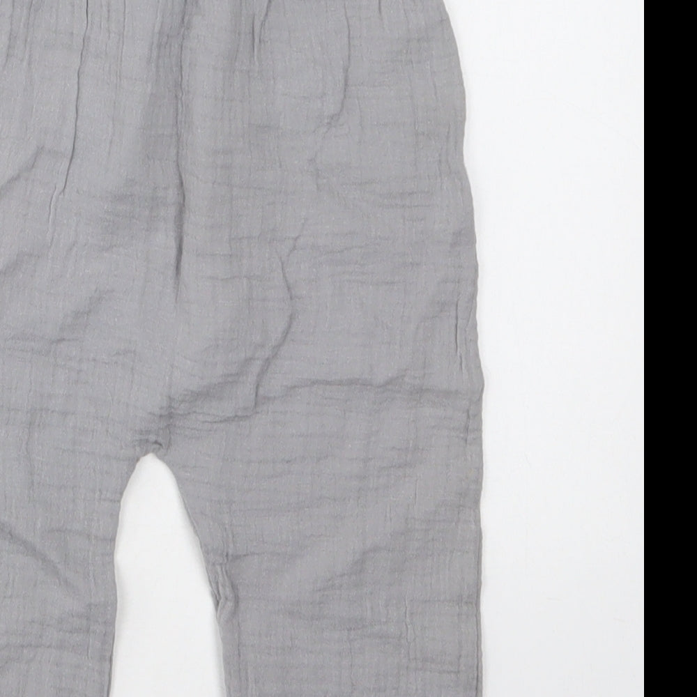 TU Baby Grey  Cotton Jogger Trousers Size 12-18 Months