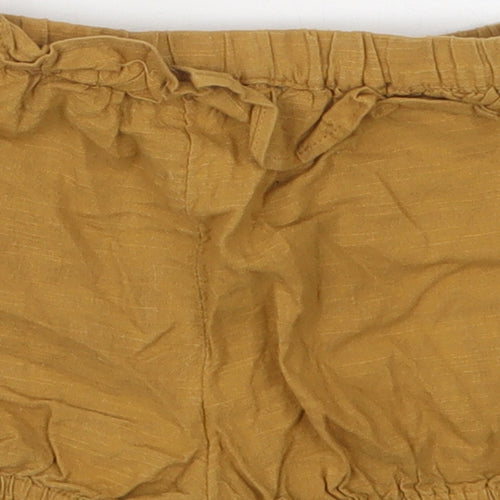 TU Baby Beige  Cotton Cropped Trousers Size 12-18 Months