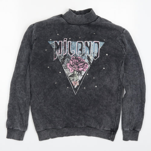Select Womens Grey  Cotton Pullover Sweatshirt Size S  Pullover - Milano