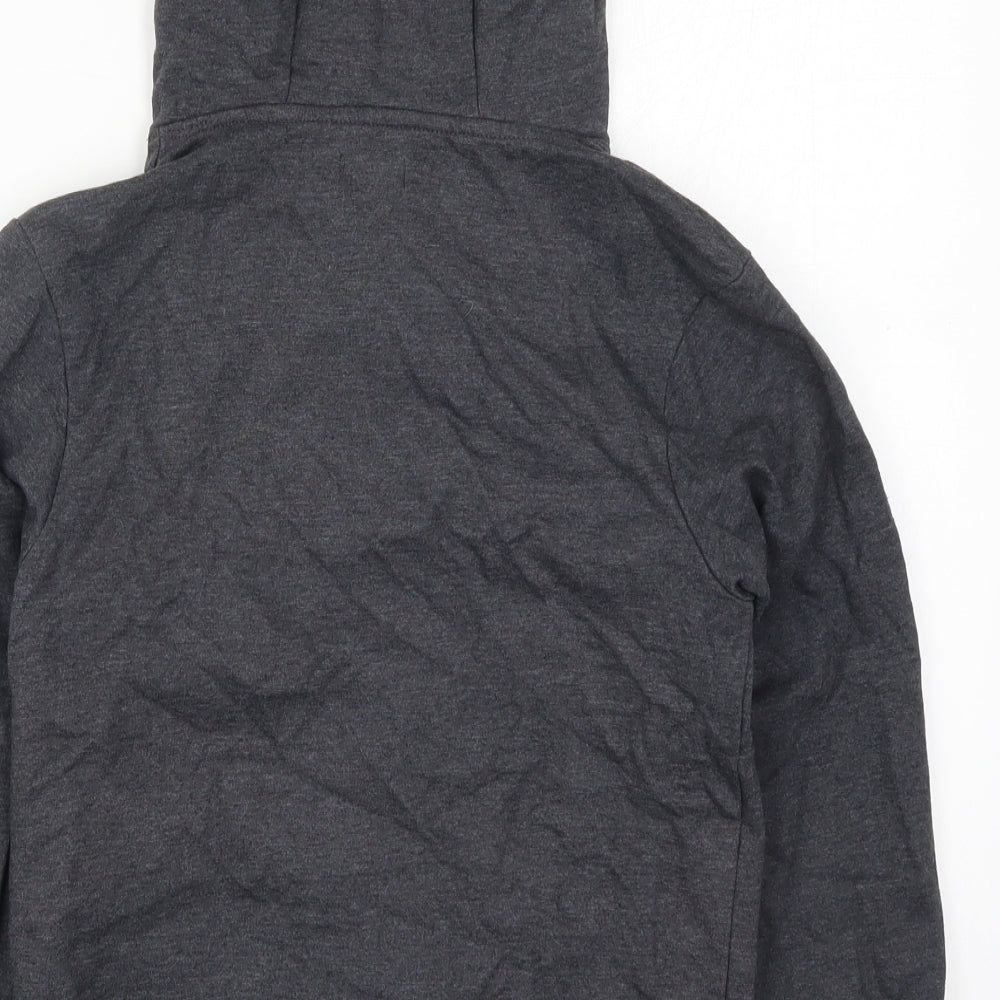 Studio Boys Grey  Cotton Full Zip Hoodie Size 10-11 Years  Zip - Online Offline Connect