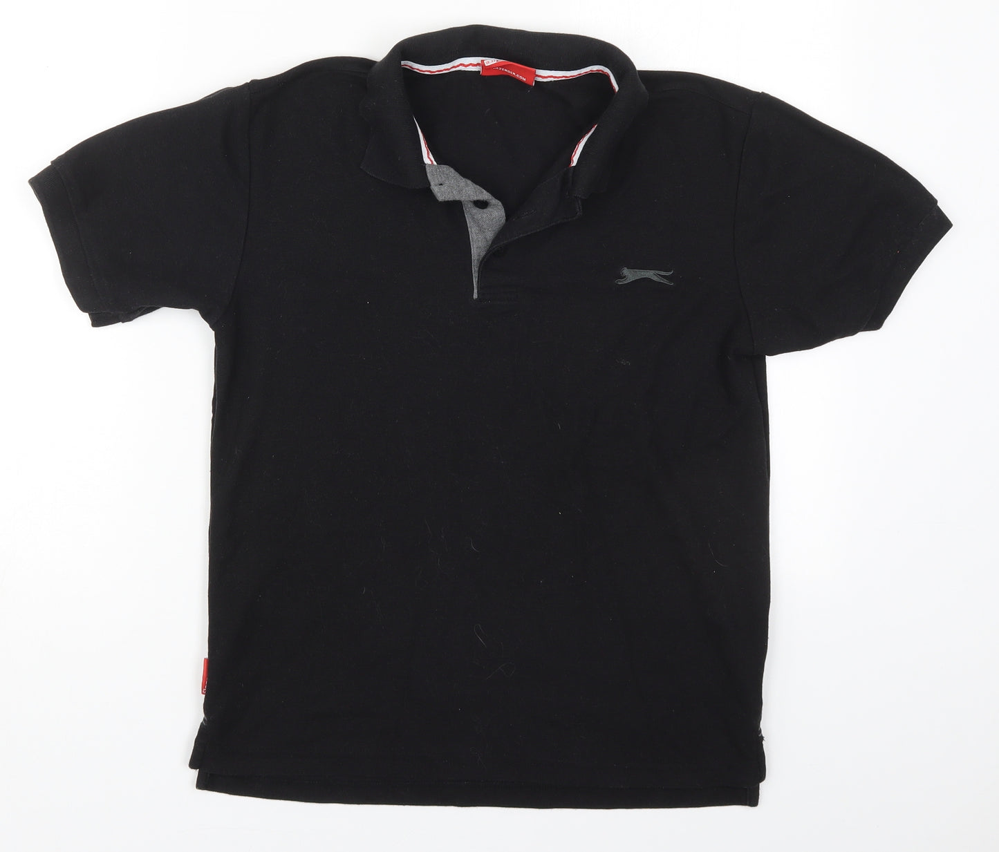Sazenger Mens Black  Polyester  Polo Size XS Collared Pullover