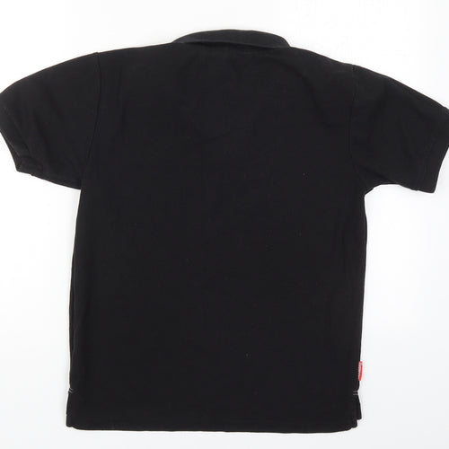 Sazenger Mens Black  Polyester  Polo Size XS Collared Pullover