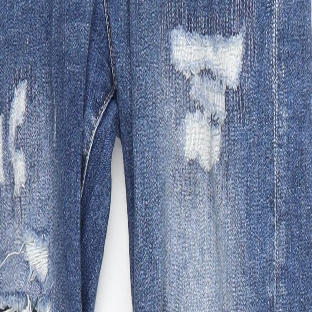 H&M Mens Blue  Cotton Skinny Jeans Size 33 L30 in Regular Button
