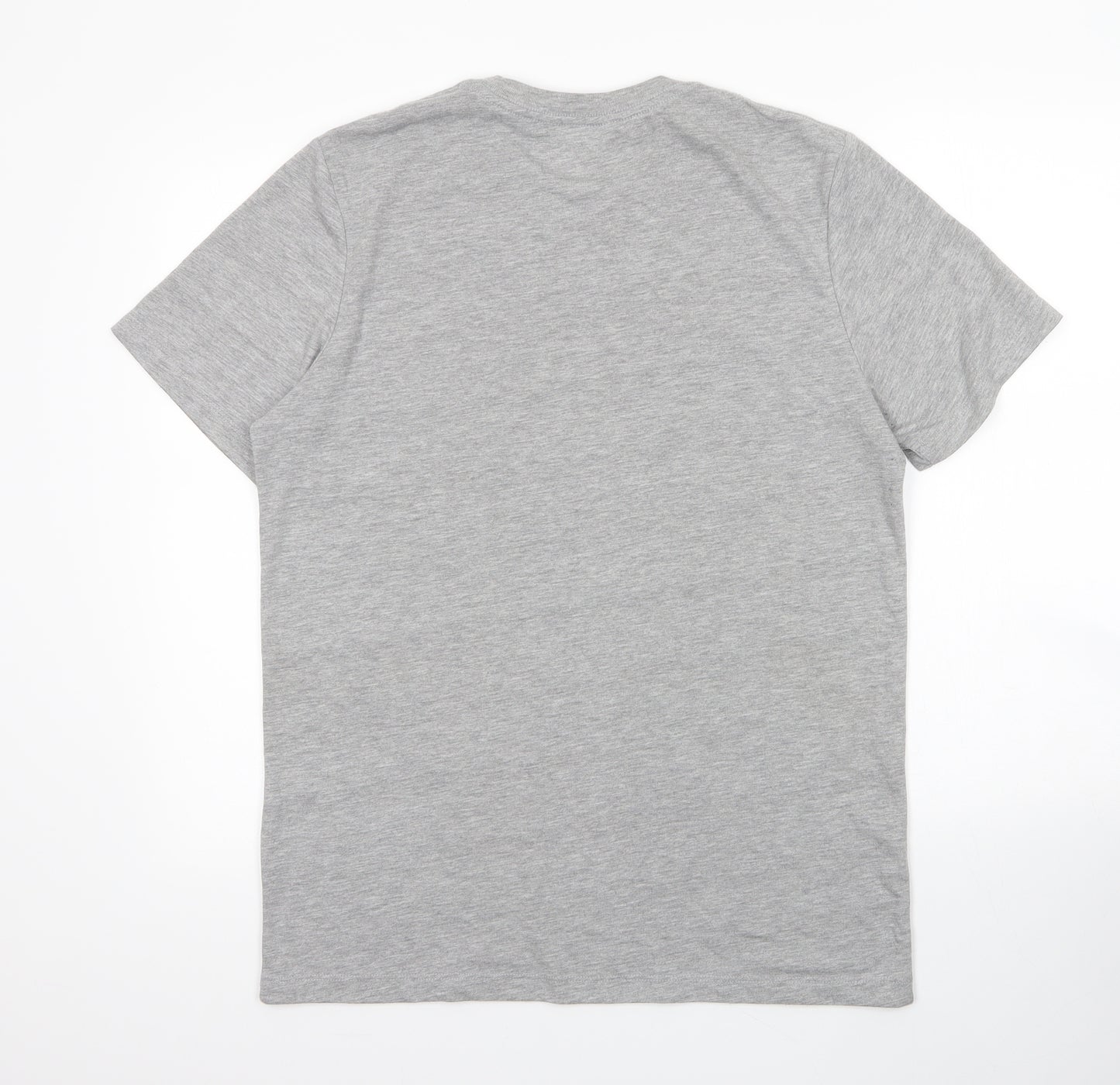 Very Mens Grey  Cotton  T-Shirt Size M Round Neck