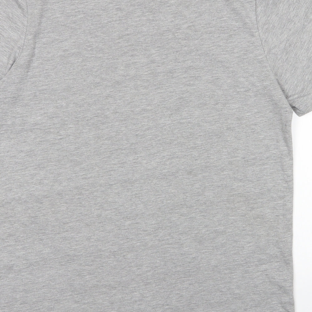 Very Mens Grey  Cotton  T-Shirt Size M Round Neck