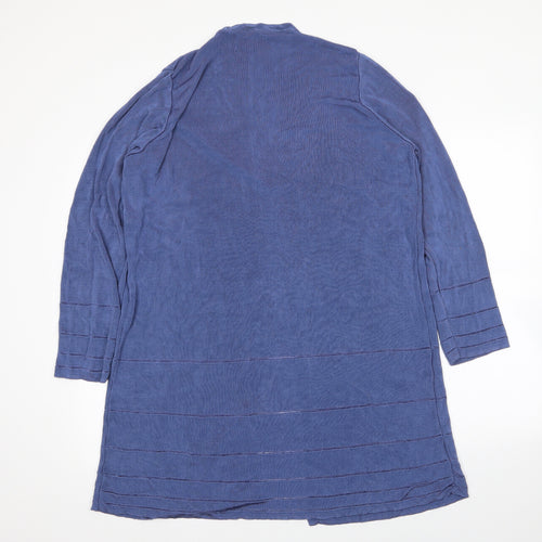 Preworn Womens Blue V-Neck  Viscose Cardigan Jumper Size XL