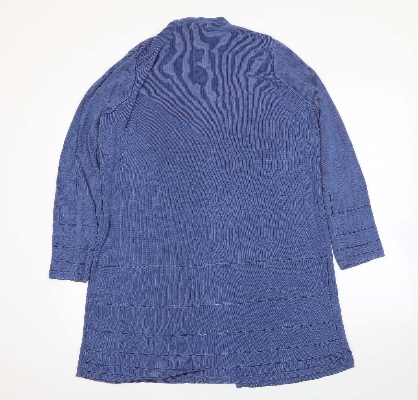 Preworn Womens Blue V-Neck  Viscose Cardigan Jumper Size XL