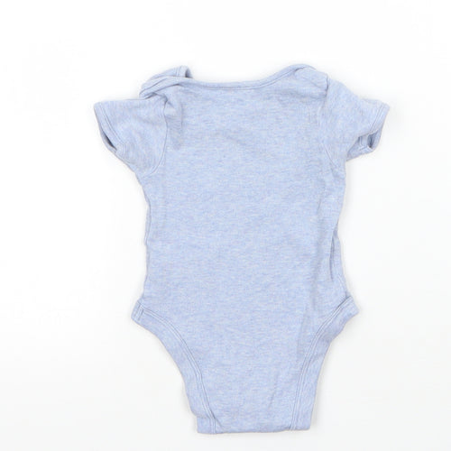 George Baby Blue  Cotton Babygrow One-Piece Size 3-6 Months  Snap