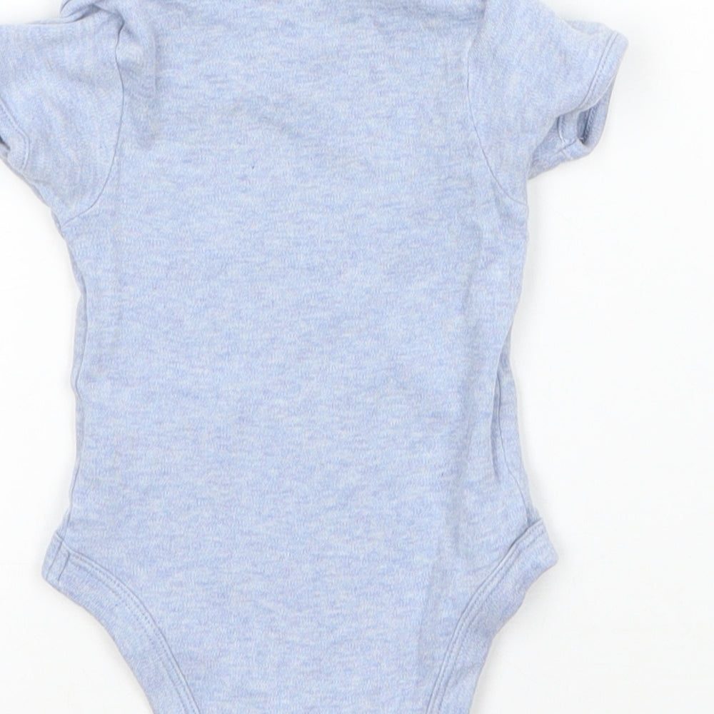 George Baby Blue  Cotton Babygrow One-Piece Size 3-6 Months  Snap