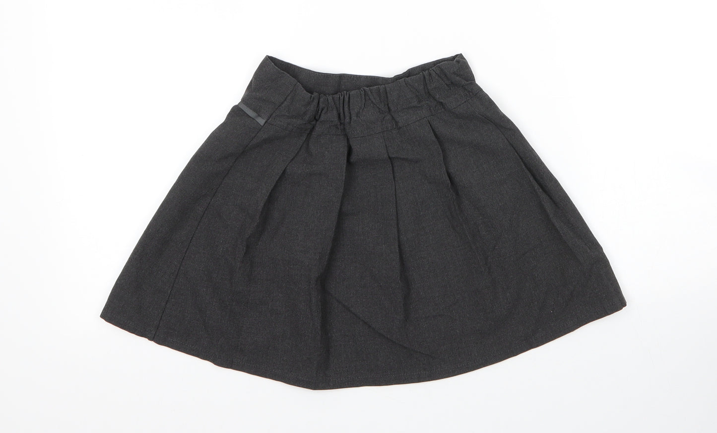 TU Girls Grey  Viscose Pleated Skirt Size 5 Years  Regular