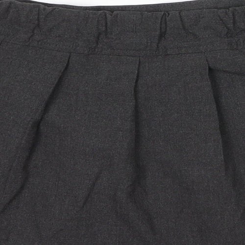 TU Girls Grey  Viscose Pleated Skirt Size 5 Years  Regular Zip