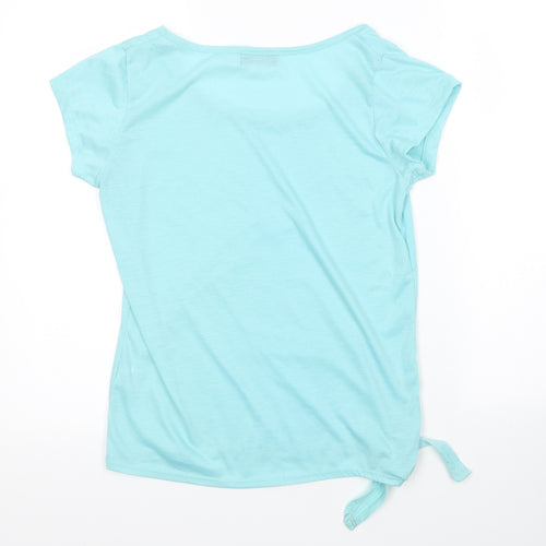 Originals Womens Blue  Viscose Basic T-Shirt Size 10 Round Neck