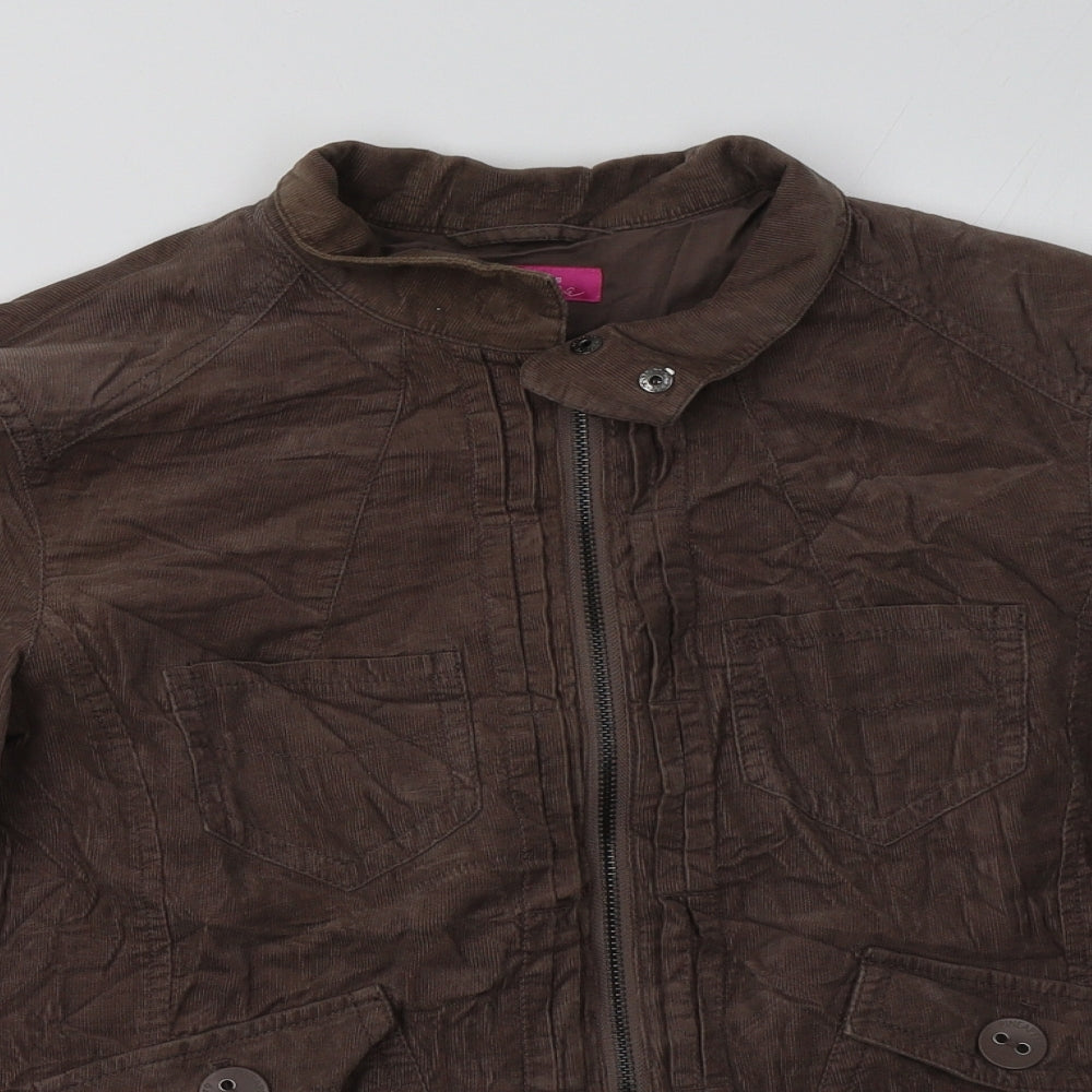 Pineapple Womens Brown   Jacket  Size 16  Zip