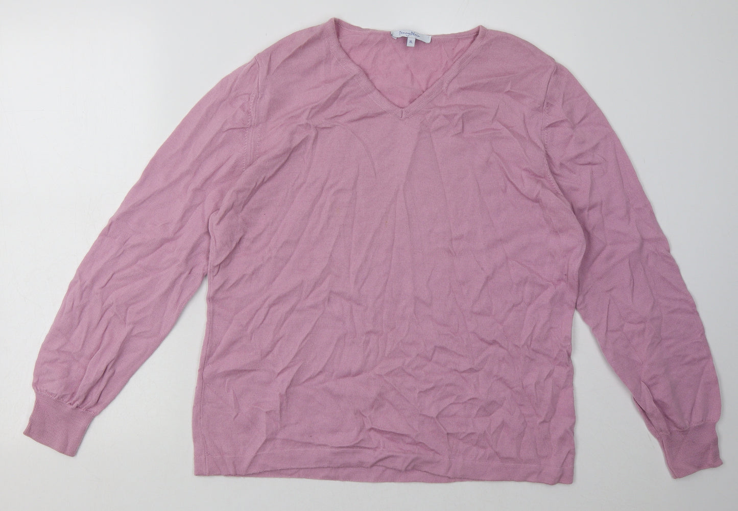 Penny Plain Womens Pink  Wool Pullover Sweatshirt Size XL  Pullover