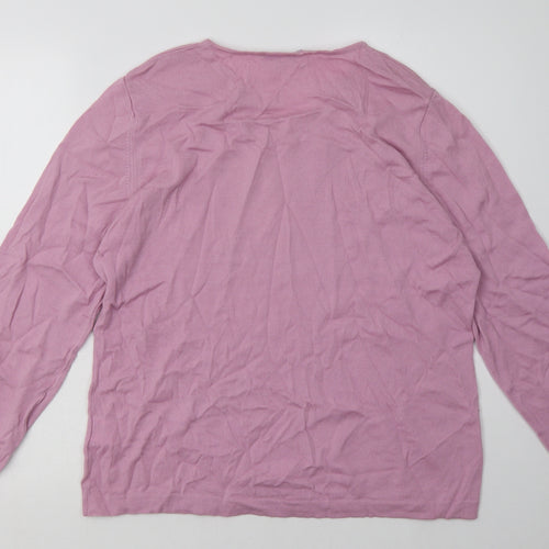 Penny Plain Womens Pink  Wool Pullover Sweatshirt Size XL  Pullover