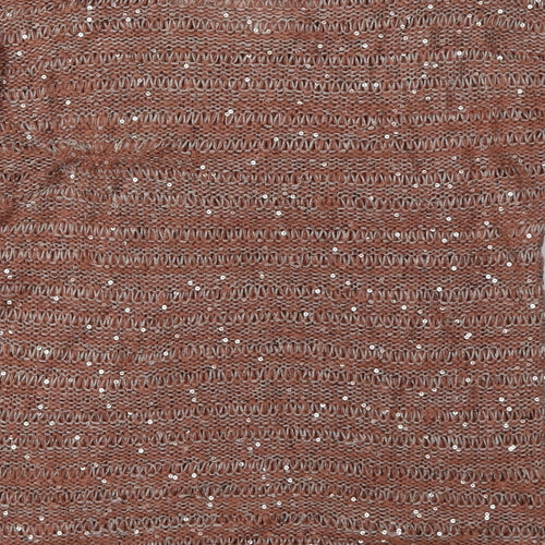 George Womens Pink  Acrylic Pullover Sweatshirt Size 8  Pullover - Sequin Detail