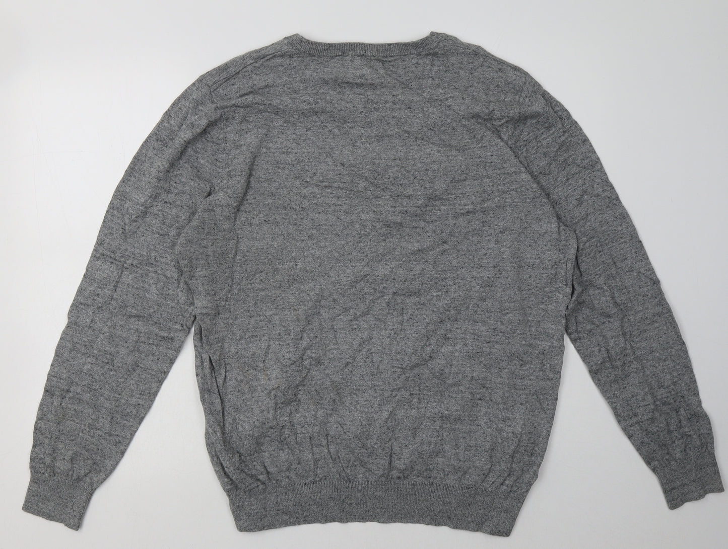 F&F Mens Grey  Cotton Pullover Sweatshirt Size XL
