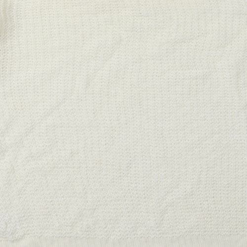 Damart Womens White  Acrylic Pullover Sweatshirt Size 14  Pullover