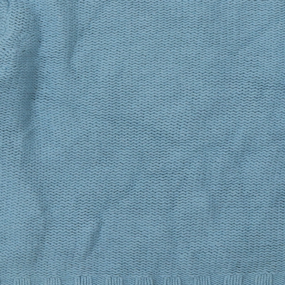 Warehouse Womens Blue Argyle/Diamond Silk Pullover Sweatshirt Size 12  Pullover