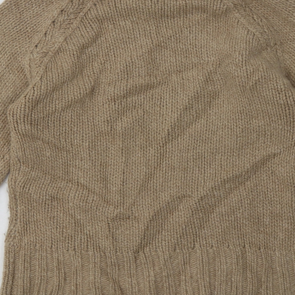 Great Plains Womens Brown  Wool Pullover Sweatshirt Size M  Pullover