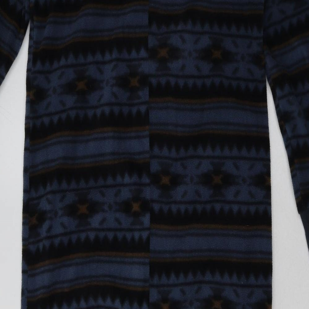 Matalan Mens Blue Geometric Polyester  One Piece Size M  Zip