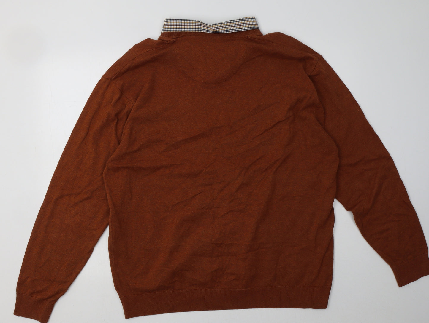 NEXT Mens Brown  Cotton Pullover Sweatshirt Size 2XL