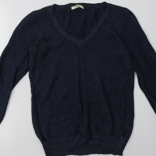 Oasis Womens Blue  Viscose Pullover Sweatshirt Size M  Pullover