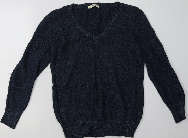 Oasis Womens Blue  Viscose Pullover Sweatshirt Size M  Pullover