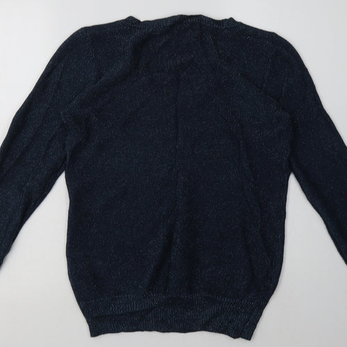 Oasis Womens Blue  Viscose Pullover Sweatshirt Size M  Pullover