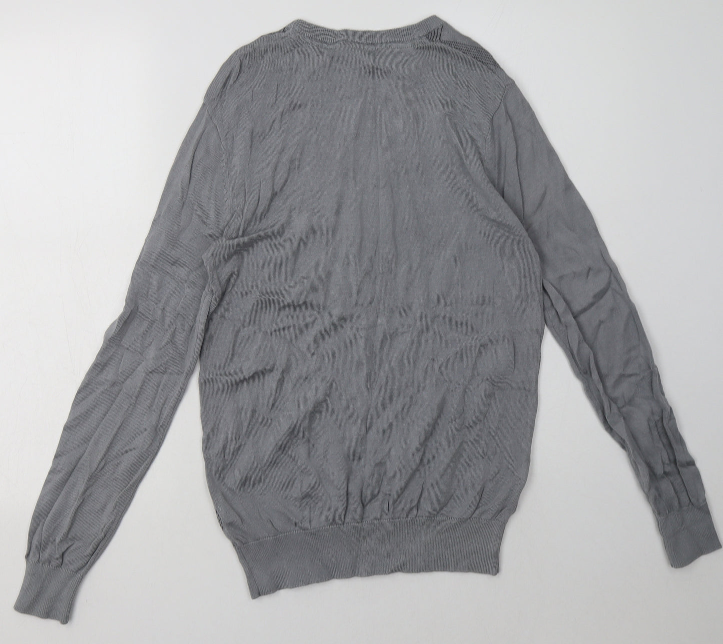 Slazenger Womens Grey Argyle/Diamond Cotton Pullover Sweatshirt Size 14  Pullover