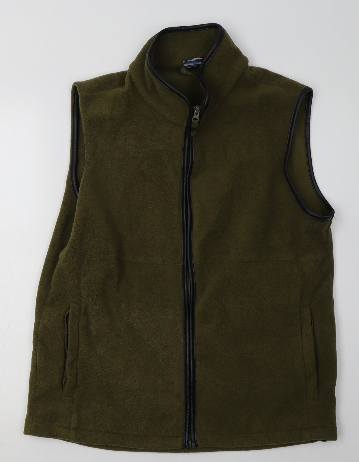 Equestrian Mens Green   Gilet Jacket Size L  Zip