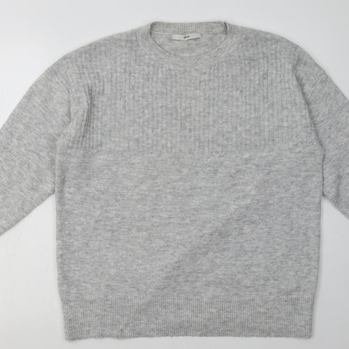 George Womens Grey  Polyester Pullover Sweatshirt Size M  Pullover