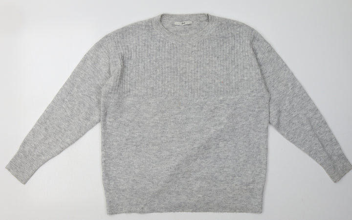 George Womens Grey Polyester Pullover Sweatshirt Size M Pullover